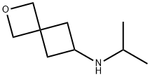 2-Oxaspiro[3.3]heptan-6-amine, N-(1-methylethyl)- 化学構造式