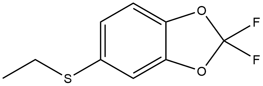 5-(Ethylthio)-2,2-difluoro-1,3-benzodioxole 结构式