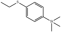 Benzene, 1-(ethylthio)-4-(trimethylsilyl)- Structure