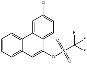 Methanesulfonic acid, 1,1,1-trifluoro-, 6-chloro-9-phenanthrenyl ester 结构式