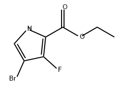 1H-Pyrrole-2-carboxylic acid, 4-bromo-3-fluoro-, ethyl ester,2566591-77-1,结构式