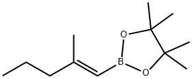 (E)-4,4,5,5-四甲基-2-(2-甲基戊-1-烯-1-基)-1,3,2-二氧硼杂环戊烷,2566594-86-1,结构式