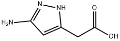 1H-Pyrazole-5-acetic acid, 3-amino- Structure