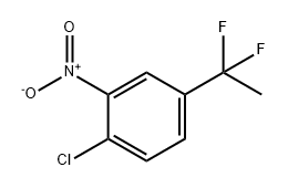 Benzene, 1-chloro-4-(1,1-difluoroethyl)-2-nitro- Struktur