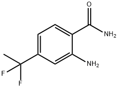 Benzamide, 2-amino-4-(1,1-difluoroethyl)- Structure