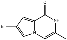 Pyrrolo[1,2-a]pyrazin-1(2H)-one, 7-bromo-3-methyl- Struktur