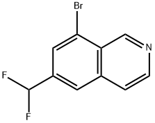 8-溴-6-(二氟甲基)异喹啉, 2566879-96-5, 结构式