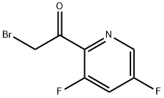 2-溴-1-(3,5-二氟吡啶-2-基)乙-1-酮, 2567042-39-9, 结构式