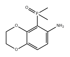1,4-Benzodioxin-6-amine, 5-(dimethylphosphinyl)-2,3-dihydro- Struktur