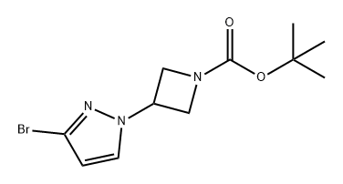 1-(1-BOC-3-氮杂环丁基)-3-溴吡唑, 2567496-22-2, 结构式