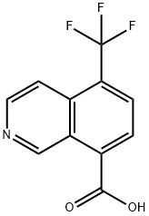 5-(三氟甲基)异喹啉-8-羧酸 结构式