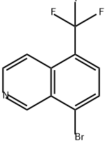Isoquinoline, 8-bromo-5-(trifluoromethyl)- Struktur