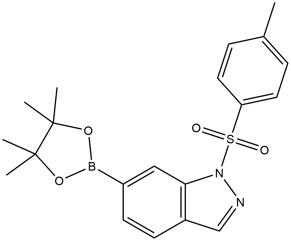 1-[(4-Methylphenyl)sulfonyl]-6-(4,4,5,5-tetramethyl-1,3,2-dioxaborolan-2-yl)-... 结构式