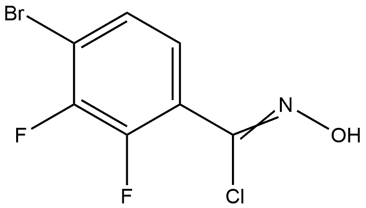 4-溴-2,3-二氟-N-羟基亚氨代苯甲酰氯,2568440-57-1,结构式