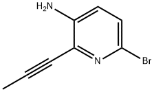 6-Bromo-2-(1-propyn-1-yl)-3-pyridinamine Struktur