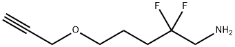1-Pentanamine, 2,2-difluoro-5-(2-propyn-1-yloxy)-,2568607-40-7,结构式