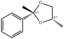 cis-(±)-2,4-dimethyl-2-phenyl-1,3-dioxolane Struktur
