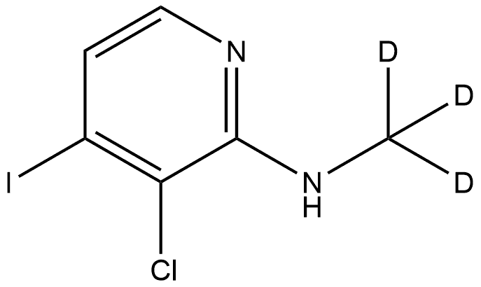 3-Chloro-4-iodo-N-(methyl-d3)pyridin-2-amine Structure