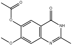 4(3H)-Quinazolinone, 6-(acetyloxy)-7-methoxy-2-methyl- Struktur