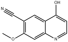 6-Quinolinecarbonitrile, 4-hydroxy-7-methoxy- Struktur