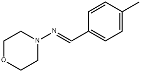 (E)-N-(4-methylbenzylidene)morpholin-4-amine Structure