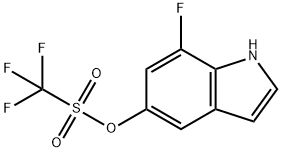 Methanesulfonic acid, 1,1,1-trifluoro-, 7-fluoro-1H-indol-5-yl ester