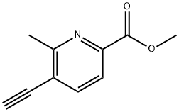 Methyl 5-ethynyl-6-methyl-2-pyridinecarboxylate Struktur