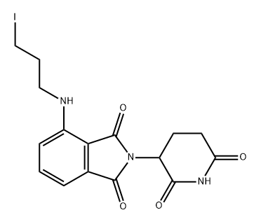 POMALIDOMIDE-C3-I, 2570254-31-6, 结构式