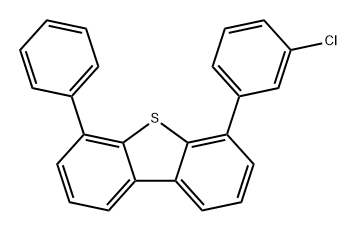 Dibenzothiophene, 4-(3-chlorophenyl)-6-phenyl- Struktur