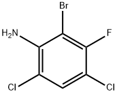 2-溴-4,6-二氯-3-氟苯胺,2570999-73-2,结构式