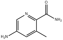 2-Pyridinecarboxamide, 5-amino-3-methyl- Struktur