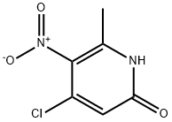 2(1H)-Pyridinone, 4-chloro-6-methyl-5-nitro- 化学構造式