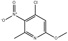 Pyridine, 4-chloro-6-methoxy-2-methyl-3-nitro- Structure