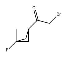 Ethanone, 2-bromo-1-(3-fluorobicyclo[1.1.1]pent-1-yl)- Struktur