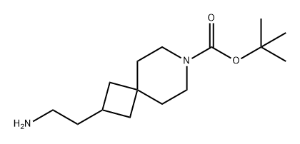 7-Azaspiro[3.5]nonane-7-carboxylic acid, 2-(2-aminoethyl)-, 1,1-dimethylethyl ester Structure