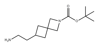 6-(2-氨基乙基)-2-氮杂螺[3.3]庚烷-2-羧酸叔丁酯 结构式