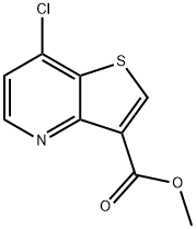 Thieno[3,2-b]pyridine-3-carboxylic acid, 7-chloro-, methyl ester Struktur