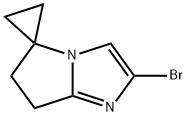 Spiro[cyclopropane-1,5'-[5H]pyrrolo[1,2-a]imidazole], 2'-bromo-6',7'-dihydro- Structure