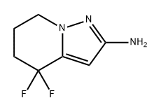 Pyrazolo[1,5-a]pyridin-2-amine, 4,4-difluoro-4,5,6,7-tetrahydro- Struktur