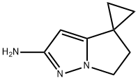 Spiro[cyclopropane-1,4'-[4H]pyrrolo[1,2-b]pyrazol]-2'-amine, 5',6'-dihydro- Struktur
