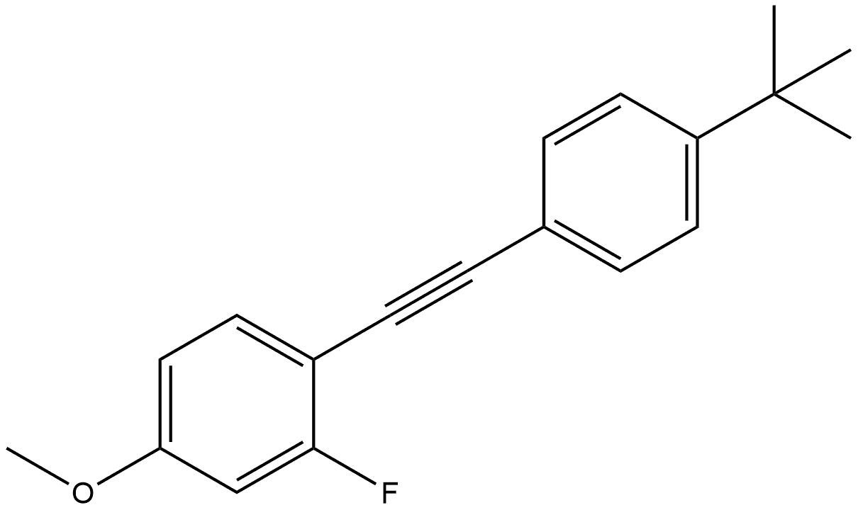 1-[2-[4-(1,1-Dimethylethyl)phenyl]ethynyl]-2-fluoro-4-methoxybenzene 结构式