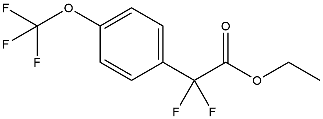 Ethyl α,α-difluoro-4-(trifluoromethoxy)benzeneacetate Structure