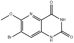 Pyrido[3,2-d]pyrimidine-2,4(1H,3H)-dione, 7-bromo-6-methoxy- Structure