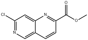 1,6-Naphthyridine-2-carboxylic acid, 7-chloro-, methyl ester 化学構造式