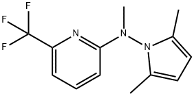 N2-(2,5-dimethyl-1H-pyrrol-1-yl)-N2-methyl-6-(trifluoromethyl)pyridin-2-amine Structure