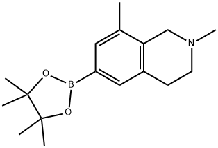 1,2,3,4-Tetrahydro-2,8-dimethyl-6-(4,4,5,5-tetramethyl-1,3,2-dioxaborolan-2-yl)isoquinoline Structure