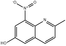 6-Quinolinol, 2-methyl-8-nitro- Struktur