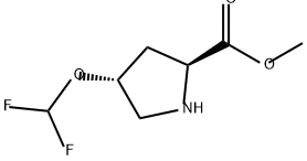 4-(二氟甲氧基)吡咯烷-2-羧酸(2S,4R)-甲酯, 2580096-84-8, 结构式