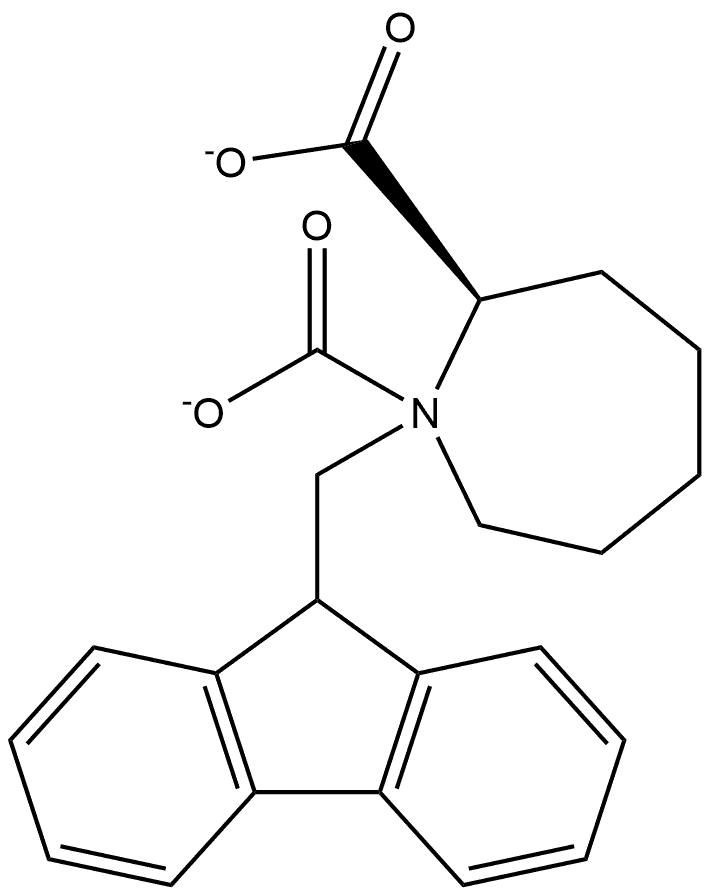 (R)-1-(((9H-fluoren-9-yl)methoxy)carbonyl)azepane-2-carboxylic acid Structure