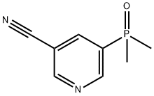 3-Pyridinecarbonitrile, 5-(dimethylphosphinyl)- 化学構造式